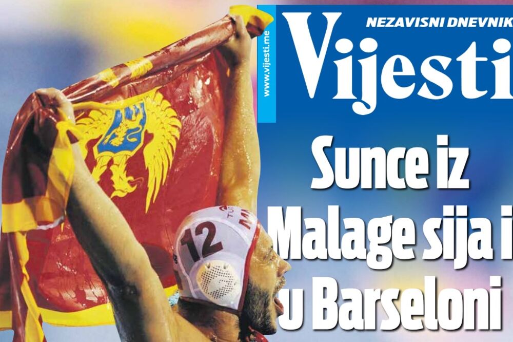 Naslova strana Vijesti, Foto: Vijesti