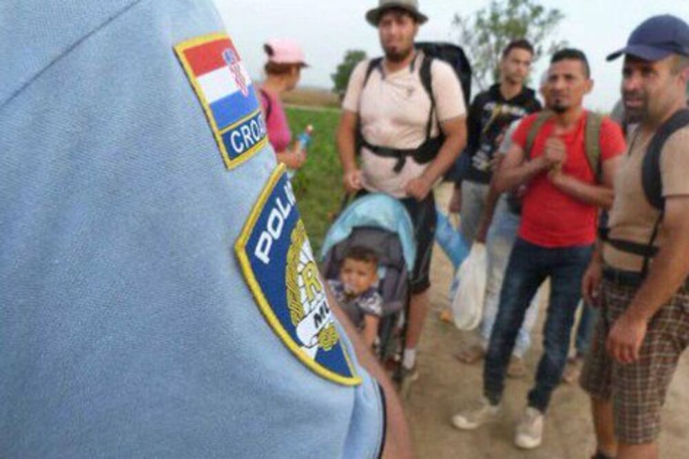 hrvatska policija, migranti, Foto: Twitter