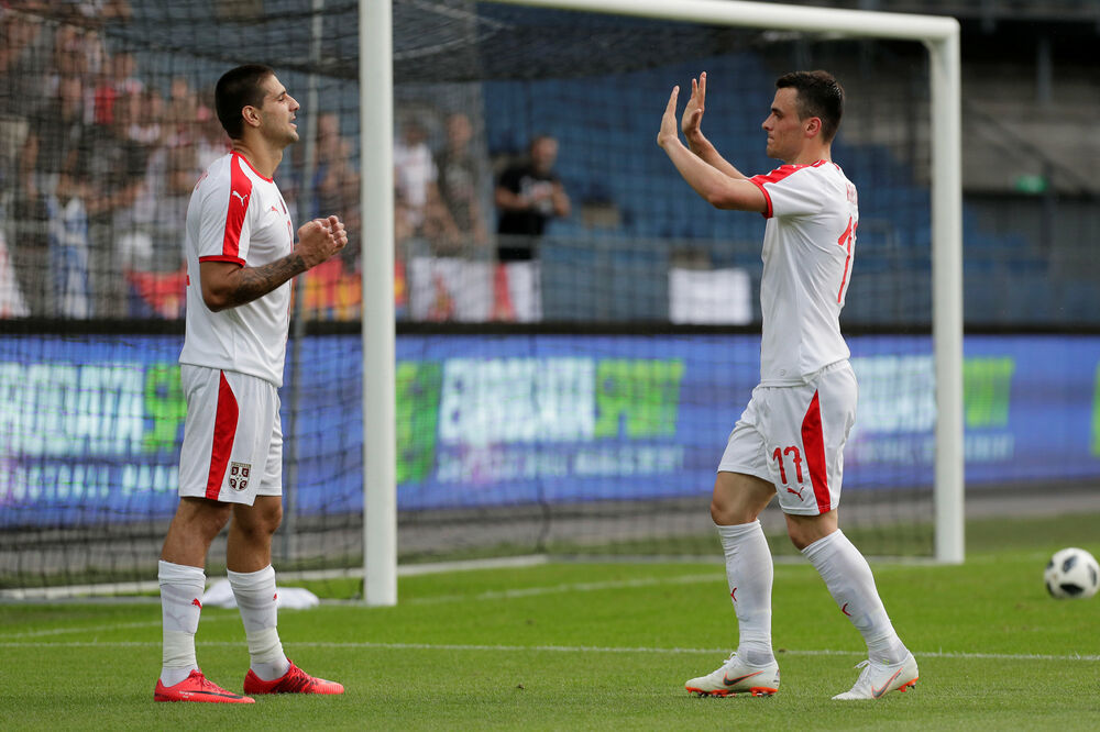 Aleksandara Mitrović Filip Kostić Fudbalska reprezentacija Srbije, Foto: Reuters