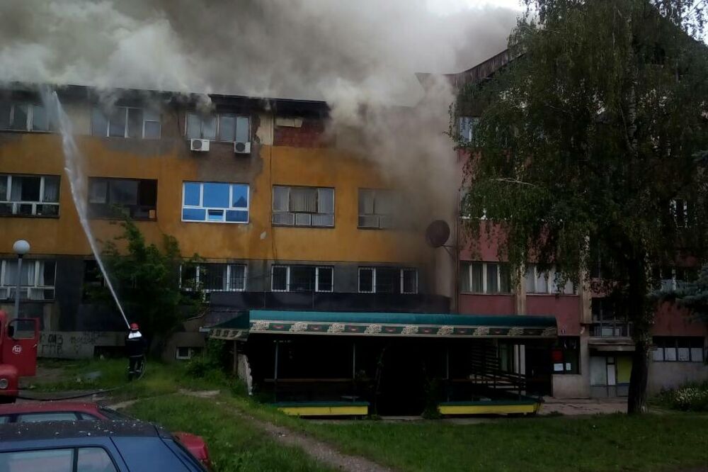 TV Pljevlja, požar, Foto: Goran Malidžan