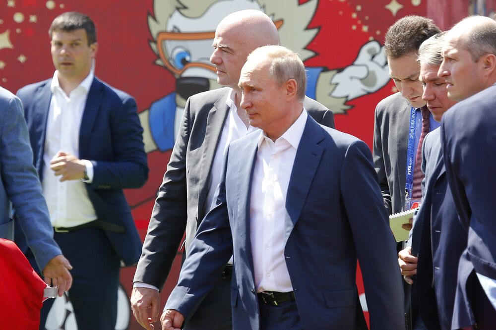 Vladimir Putin, FIFA park, Foto: Reuters