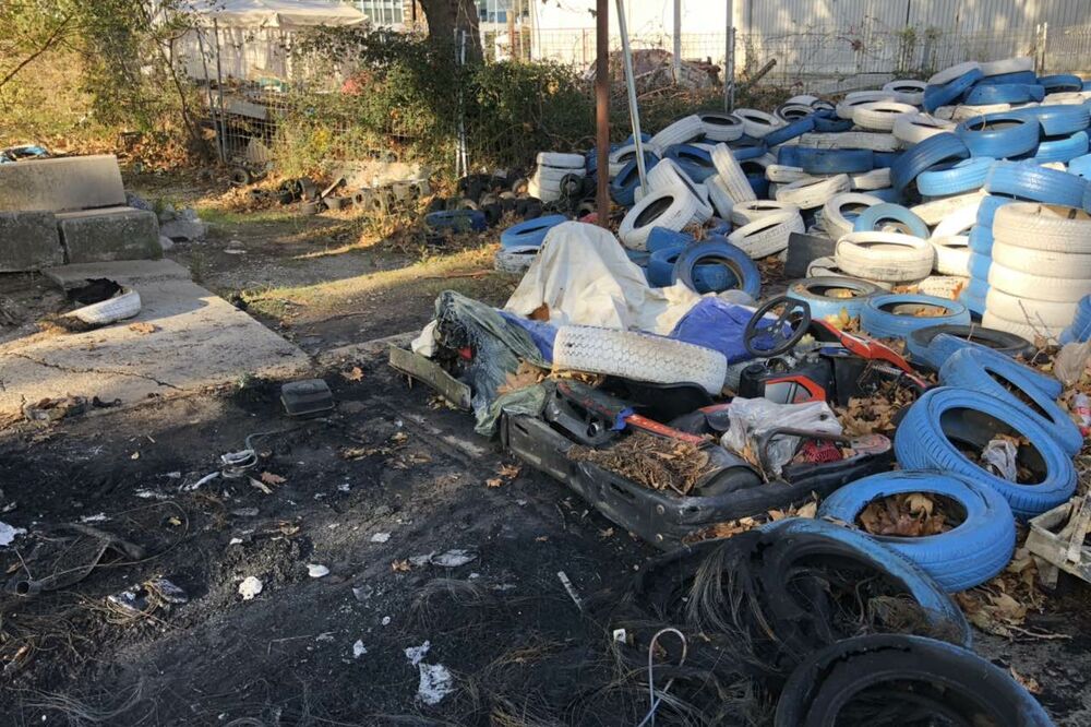 Budva, karting, požar, Foto: Vuk Lajović