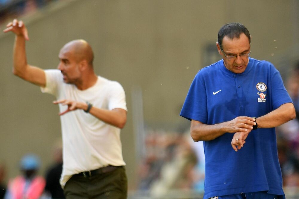 Pep Gvardiola i Mauricio Sari, Foto: Reuters
