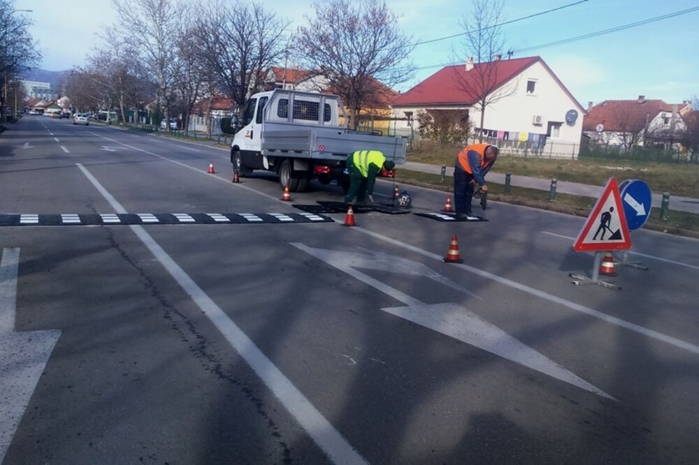 Ležeći policajci, Nikšić, Foto: Svetlana Mandić