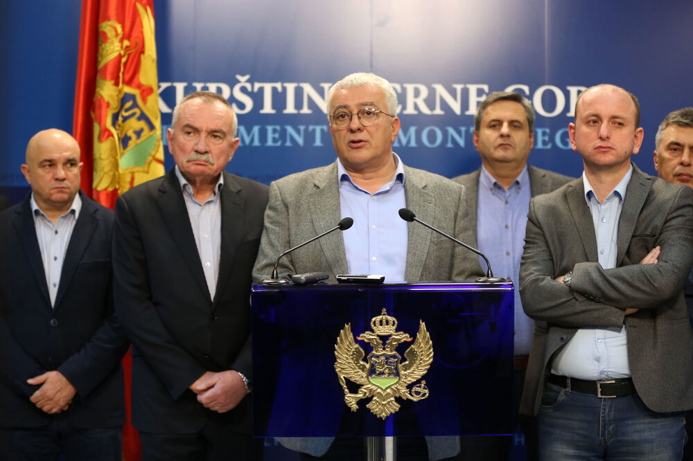 Demokratski front, DF, Andrija Mandić, Milan Knežević, Branko Radulović, Foto: Filip Roganović