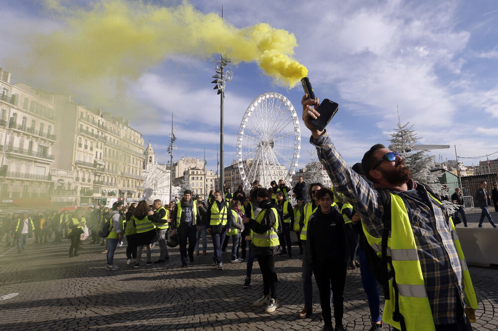 Francuska protesti, Žuti prsluci, Foto: Beta/AP