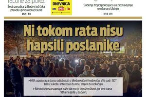 Ni tokom rata nisu hapsili poslanike; Medojeviću ugroženo zdravlje?