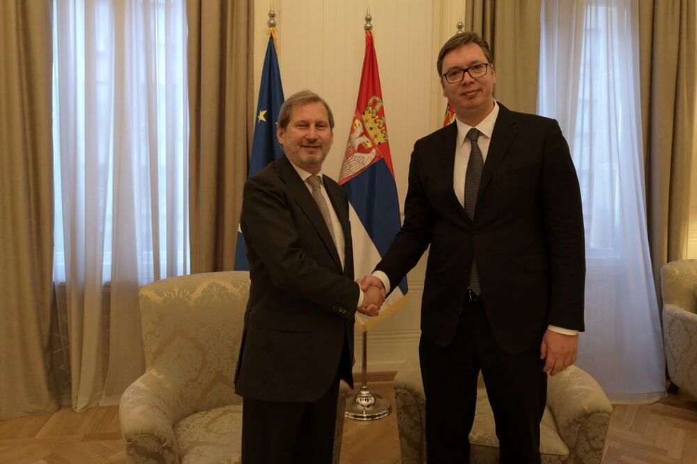 johanes han, aleksandar vučić, Foto: Twitter.com/predsednikrs