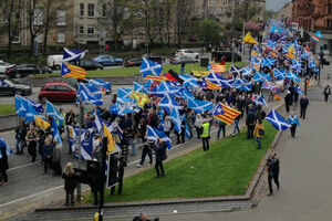 Marš za nezavisnost Škotske u Glazgovu