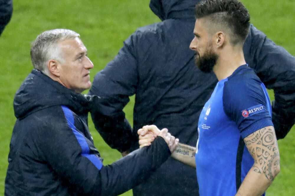 Didije Dešan i Olivije Žiru, Foto: Reuters