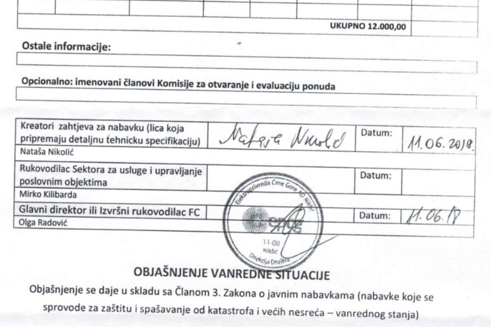 travnjak EPCG, Foto: Printscreen