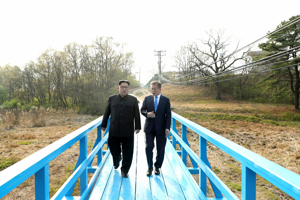 Mun Džae In i Kim Džong Un, Foto: Reuters