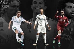 Ko je fudbaler godine u Evropi: Modrić, Ronaldo ili Salah