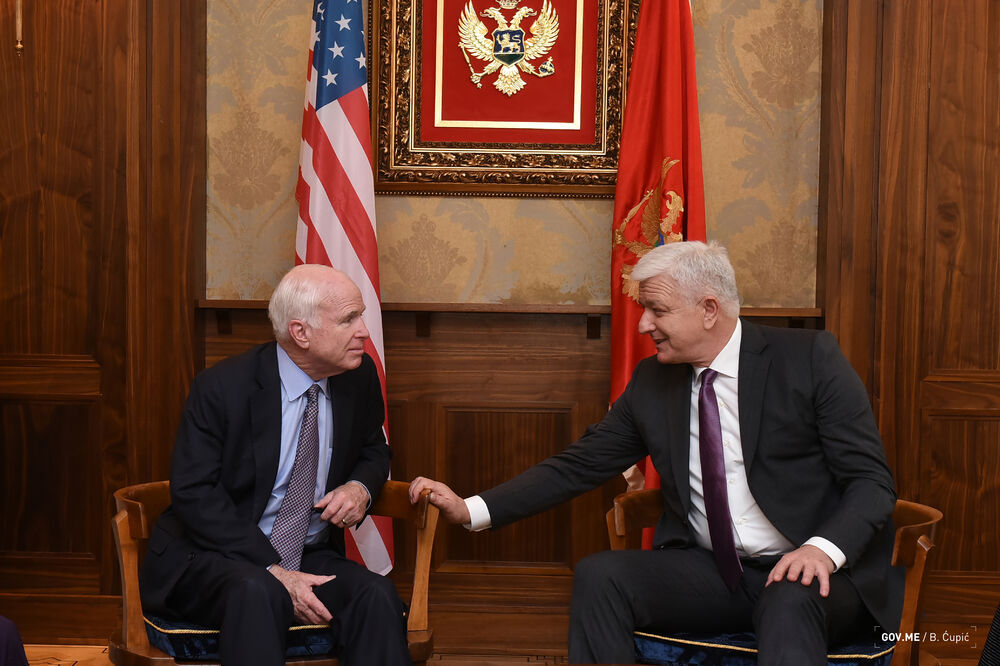 Džon Mekejn, Duško Marković, Foto: Gov.me