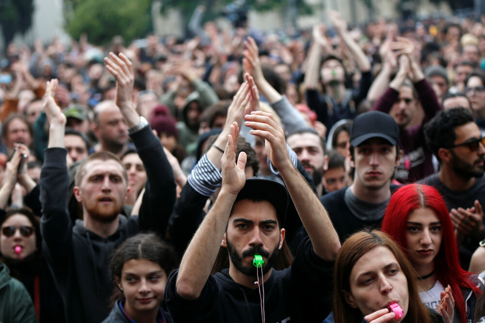 Gruzija rejv protest, Foto: Reuters