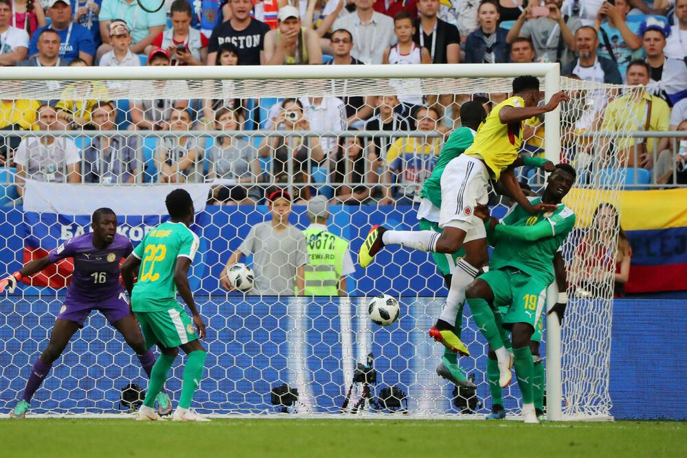Đeri Mina Senegal - Kolumbija Mundijal u Rusiji, Foto: Reuters