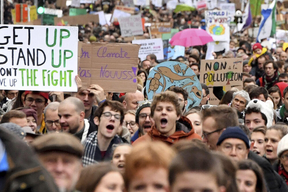 Belgija protest, klimatske promjene, Foto: Beta/AP