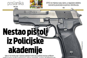 Naslovna strana "Vijesti" za 15. decembar