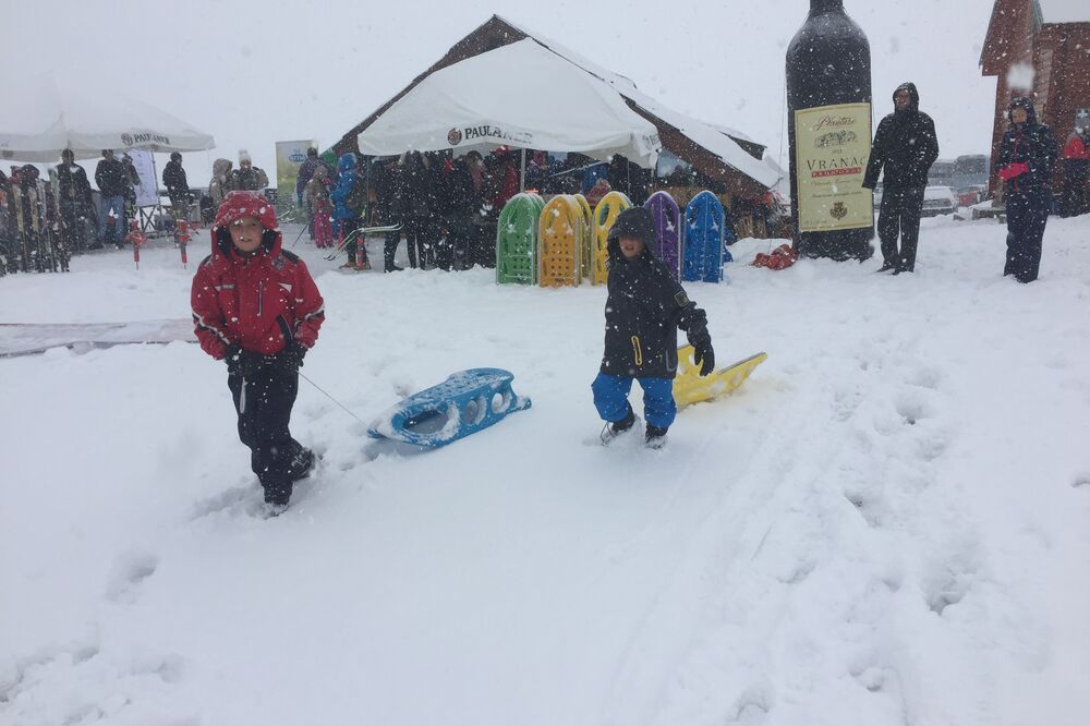 U snijegu najviše uživali najmlađi, Foto: Obrad Pješivac