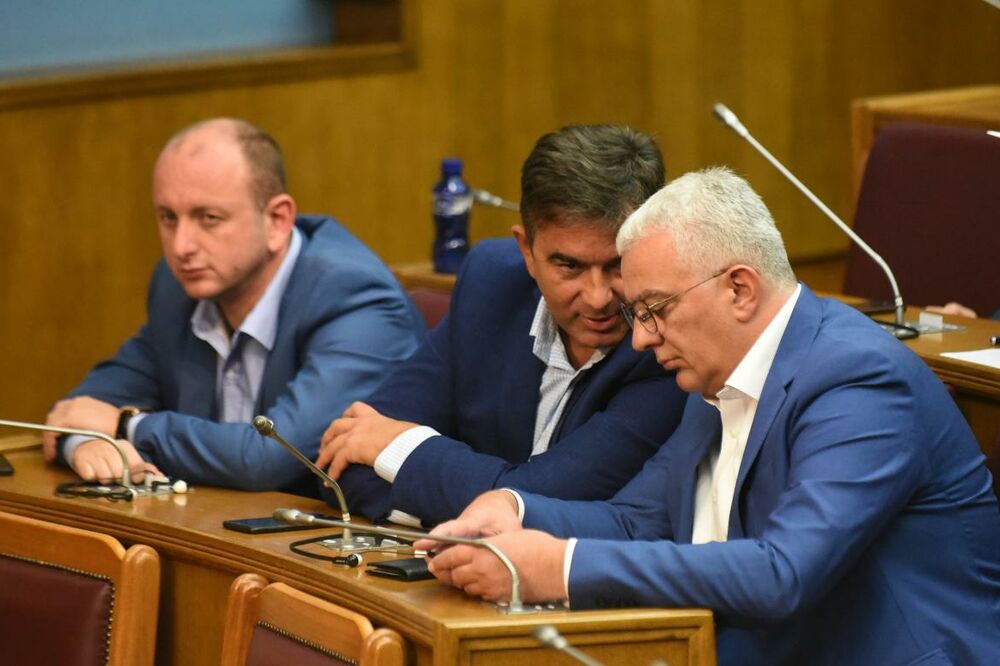 Knežević, Medojević i Mandić, Foto: Boris Pejović