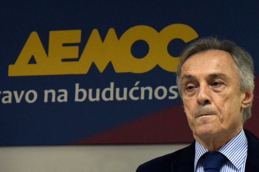 Predsjednik Demosa, Miodrag Lekić, Foto: Luka Zeković