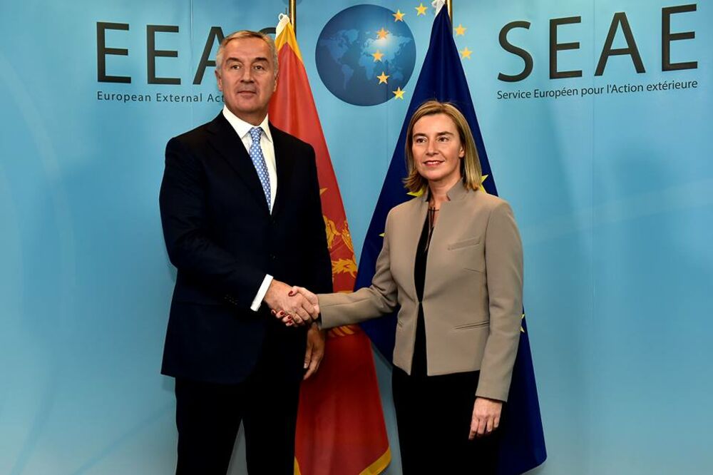 Đukanović i Mogerini, Foto: Kabinet predsjednika Crne Gore