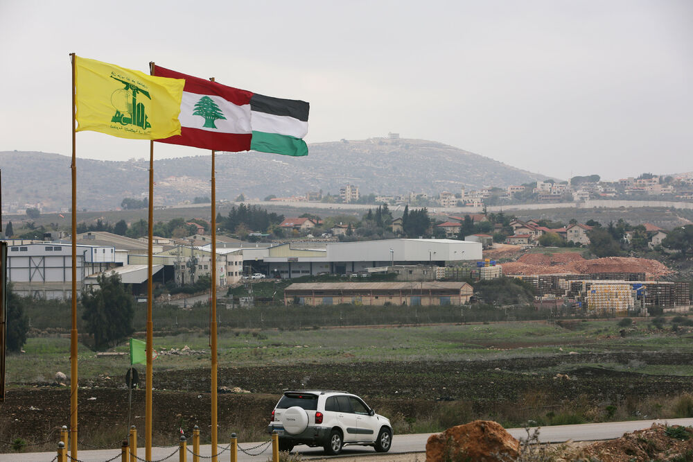 Zastave Hezbolaha, Libana i Palestine, Foto: Reuters