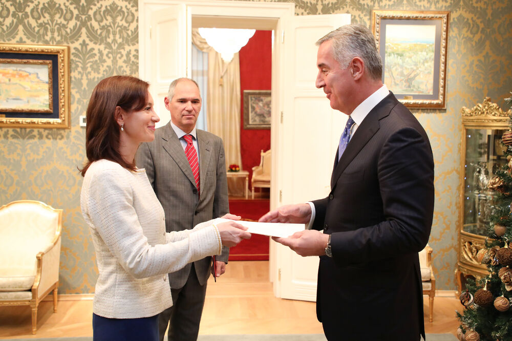 Đukanović sa ambasadorkom Estonije, Foto: Služba za informisanje Predsjednika