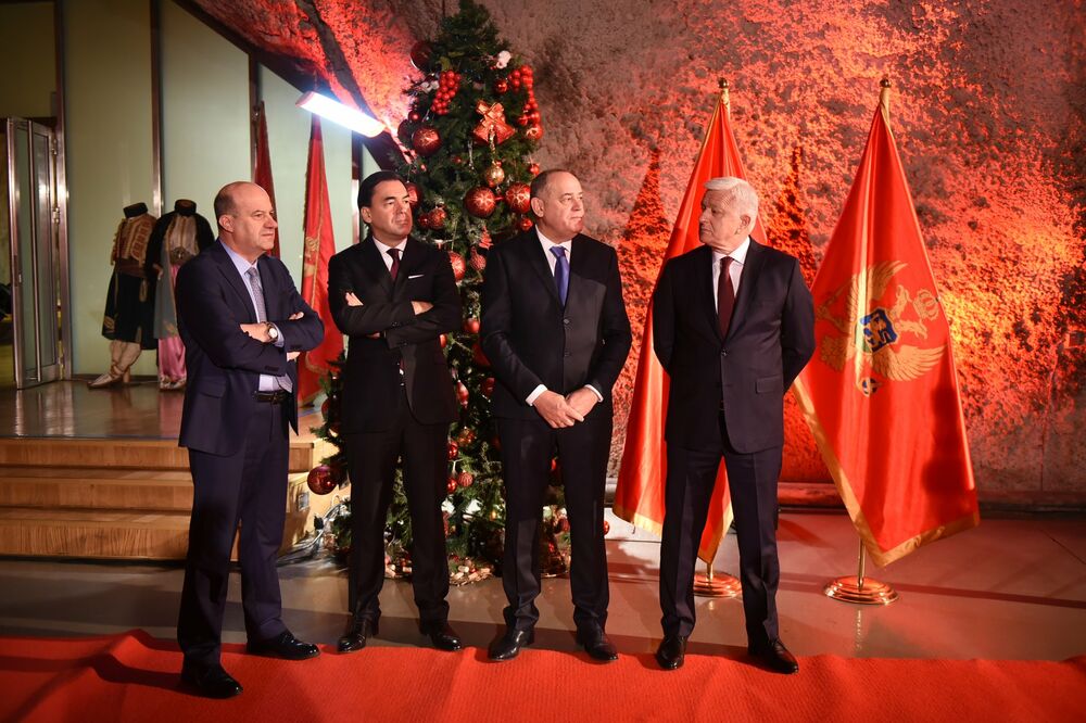 Husović, Pažin, Simović i Marković na današnjem događaju, Foto: Twitter/VladaCG