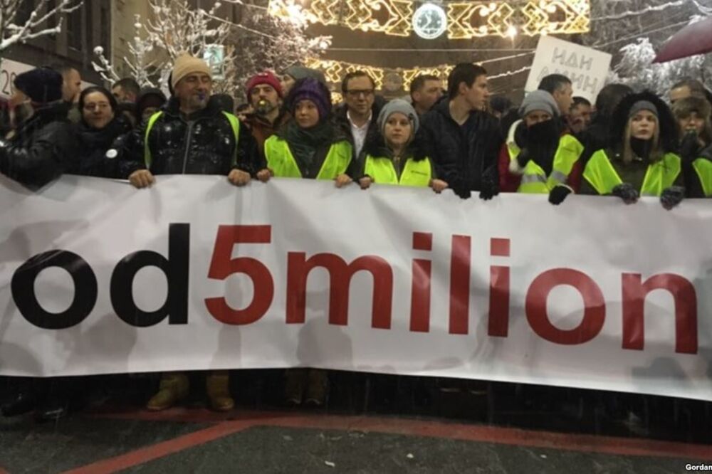 Sa protesta u Beogradu, Foto: Betaphoto