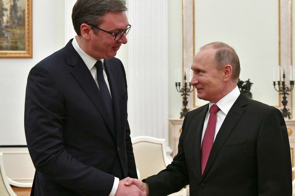Vučić i Putin u oktobru u Moskvi, Foto: Reuters