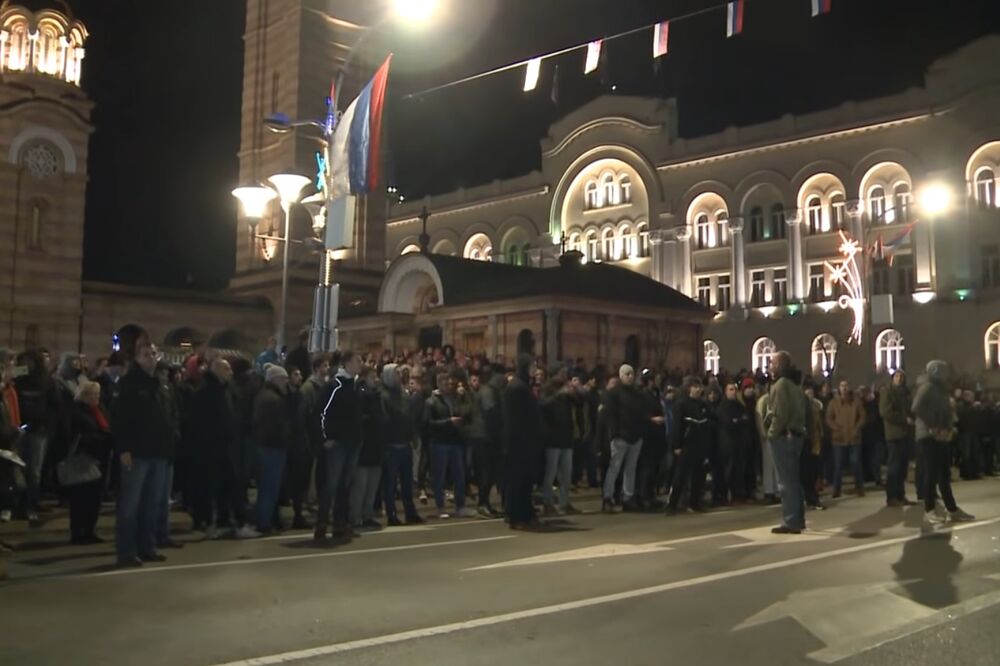 Sa protestnog okupljanja, Foto: Screenshot (Youtube)