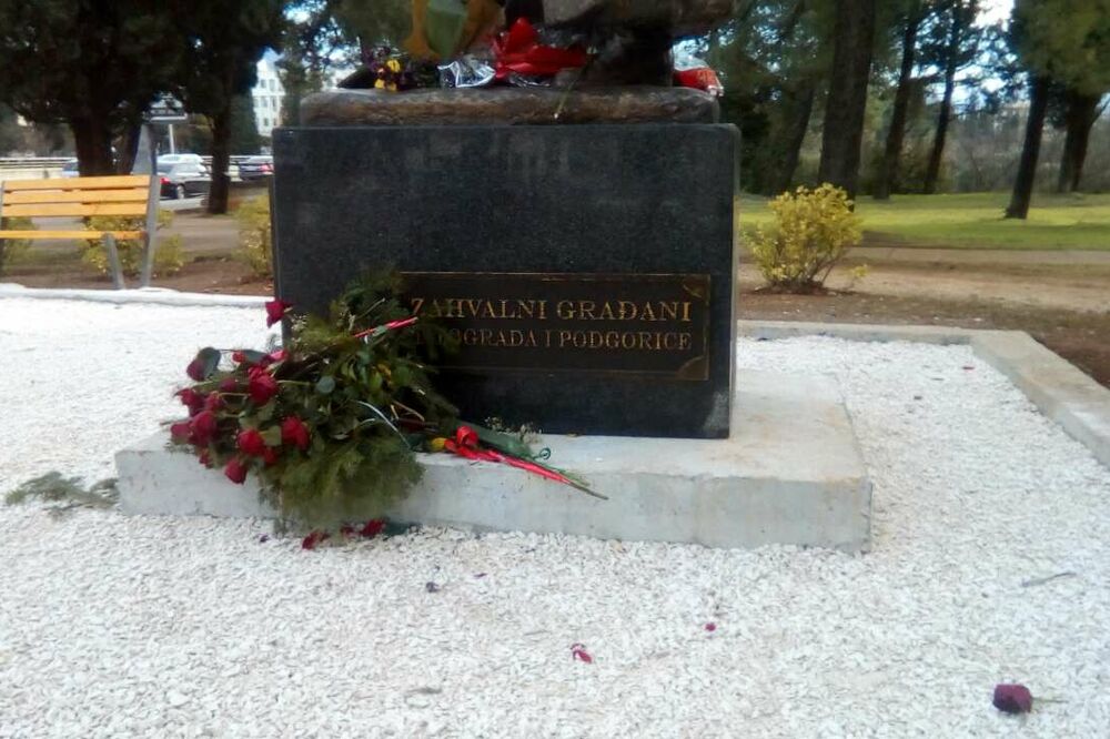 Spomenik Titu jutros, Foto: Borko Ždero