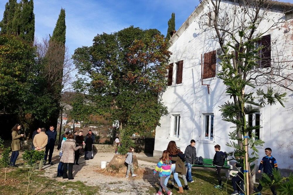 Danas u dvorištu škole, Foto: Opština Herceg Novi