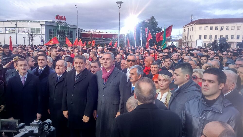 Sa otkrivanja spomenika komitama u Nikšiću