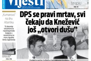 Naslovna strana "Vijesti" za 6. i 7. januar
