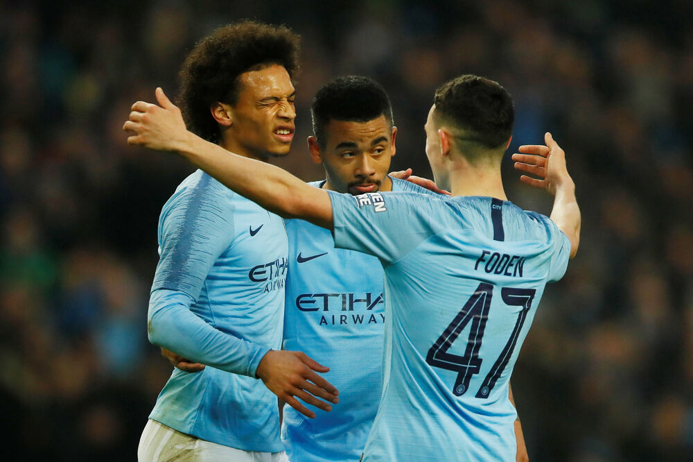 Slavlje fudbalera Mančester sitija, Foto: Reuters