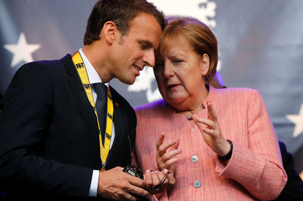 Produbiće Jelisejski sporazum iz 1963: Makron i Merkel, Foto: Reuters