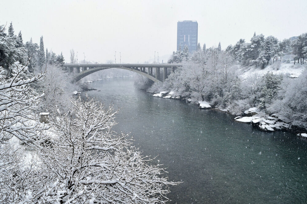 Podgorica pod snijegom, Foto: Luka Zeković