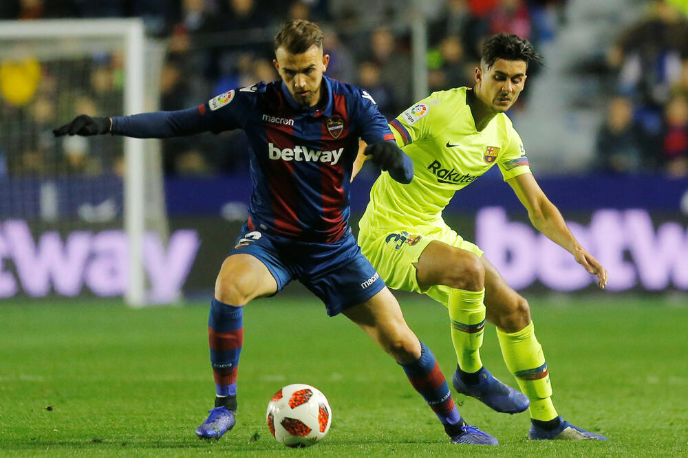 Igrač Reala na pozajmici u Levanteu dao gol Barseloni: Borha Majoral, Foto: HEINO KALIS