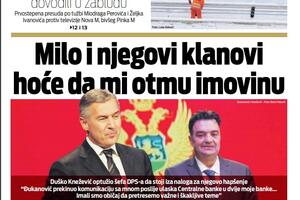 Naslovna strana "Vijesti" za 11.1.2019.