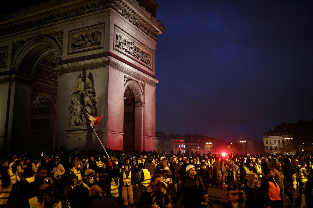 pariz protest, žuti panciri, Foto: Reuters
