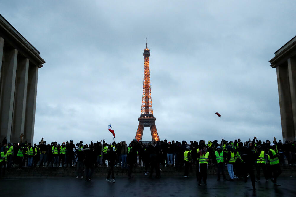 Protest Pariz, Žuti prsluci, Foto: Reuters