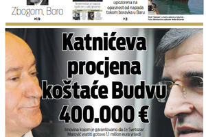 Katnićeva procjena koštaće Budvu 400.00o eura, Vakcinom protiv...