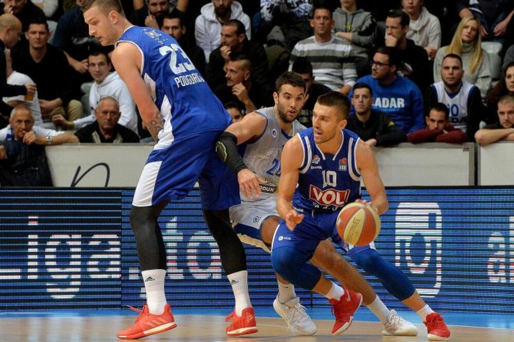 KK Zadar - KK Budućnost Voli Nemanja Gordić, Foto: Aba-liga.com