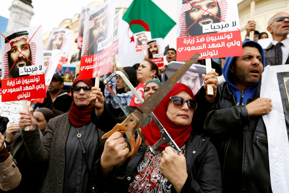 princ mohamed tunis protest, Foto: Reuters
