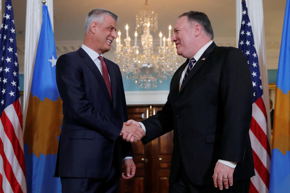 hašim tači, majk pompeo, Foto: Reuters