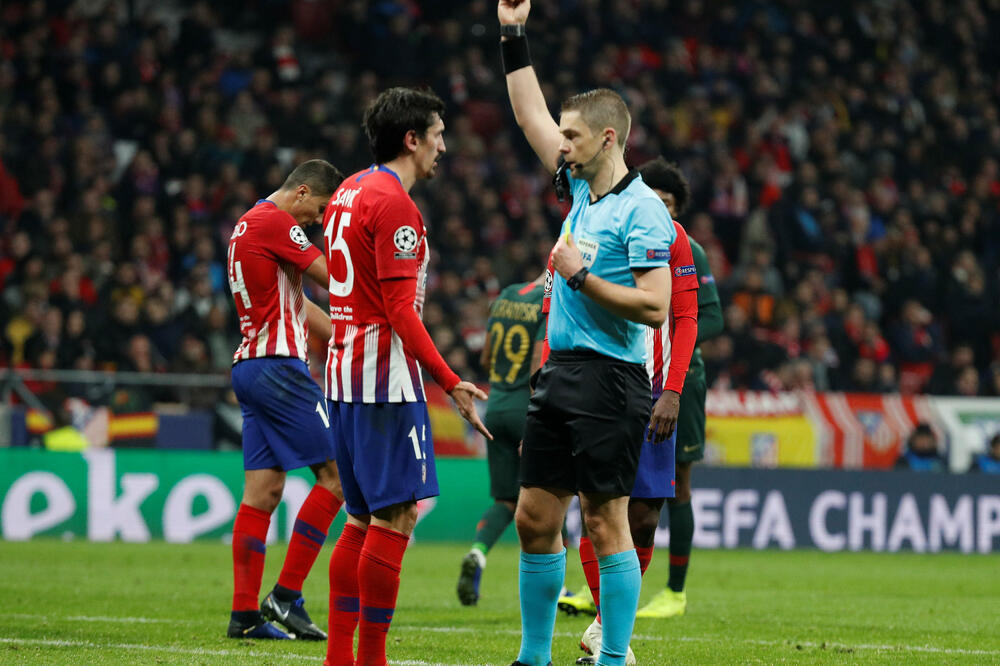Stefan Savić Atletiko Madrid - Monako, Foto: Reuters