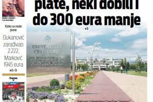Đukanović zarađivao 2.222, Marković 1.945 eura; Profesorima...