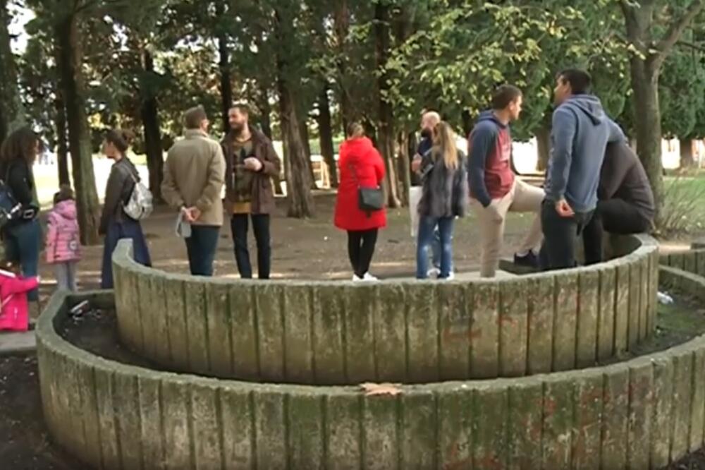 Protest protiv gradnje vrtića, Bar, Foto: Screenshot (TV Vijesti)